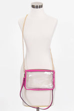 Load image into Gallery viewer, Clear Rectangle Stadium Concert Crossbody Bag