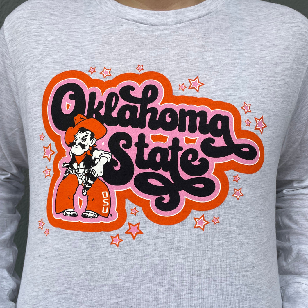 Oklahoma State Pink Stars Long Sleeve