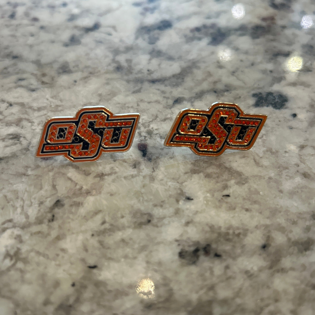 OSU Sparkly Stud Earrings
