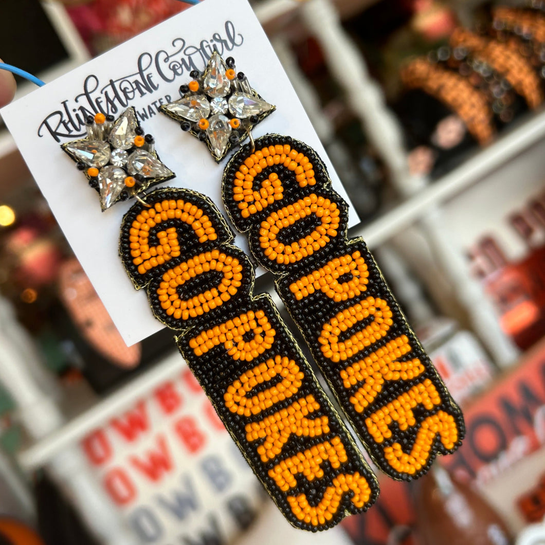 Beaded Go Pokes Earrings