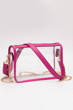 Load image into Gallery viewer, Clear Rectangle Stadium Concert Crossbody Bag
