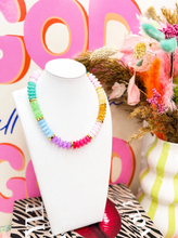Load image into Gallery viewer, Cotton Candy Resin Beaded Necklace
