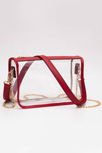 Load image into Gallery viewer, Clear Rectangle Stadium Concert Crossbody Bag
