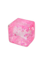 Load image into Gallery viewer, Fine Iridescent Glitter Cube Maltose Putty Filled Squishy
