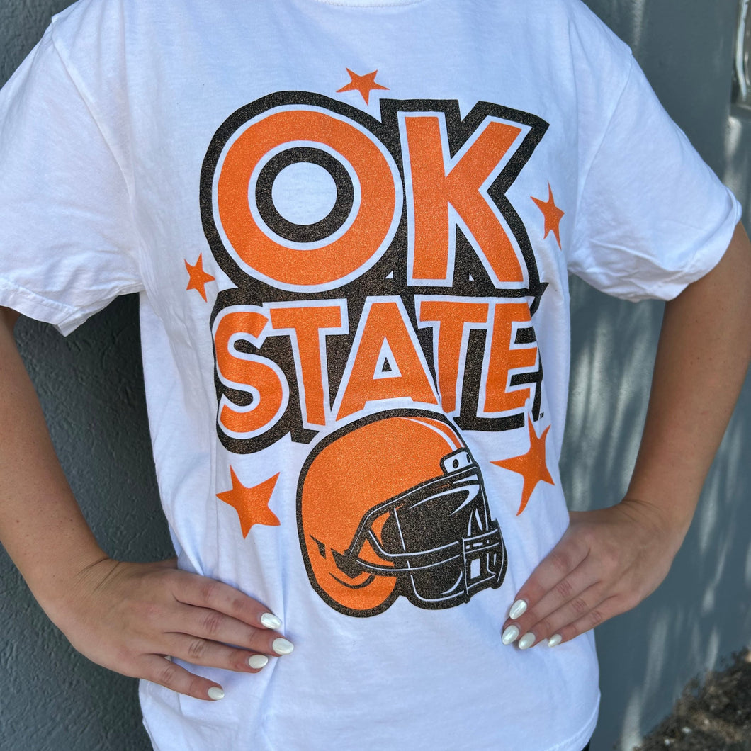 OK State Helmet T-Shirt