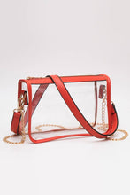 Load image into Gallery viewer, Clear Rectangle Stadium Concert Crossbody Bag
