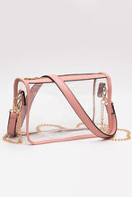 Load image into Gallery viewer, Clear Rectangle Stadium Concert Crossbody Bag
