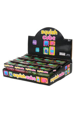 Load image into Gallery viewer, Fine Iridescent Glitter Cube Maltose Putty Filled Squishy
