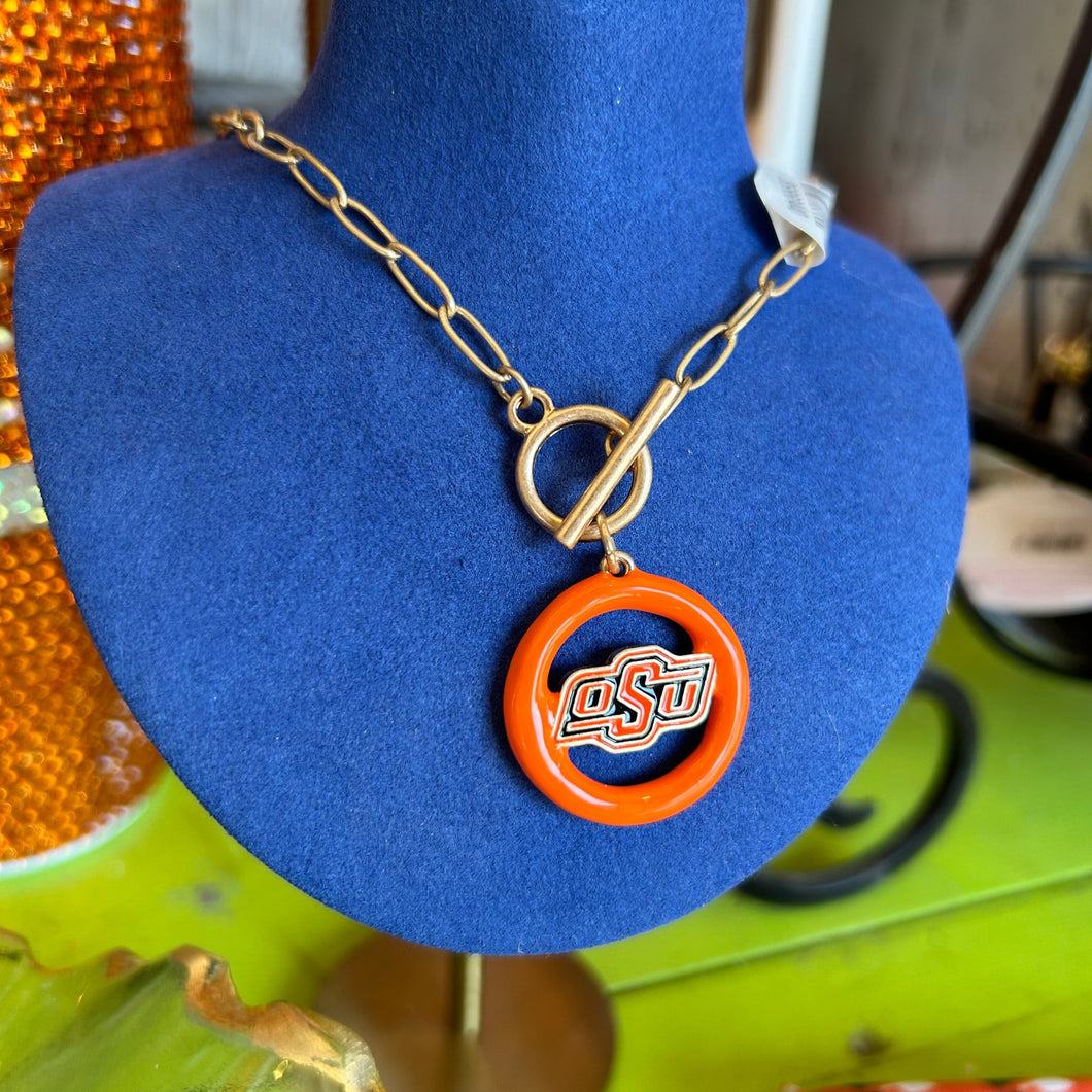 OSU T-Bar Necklace