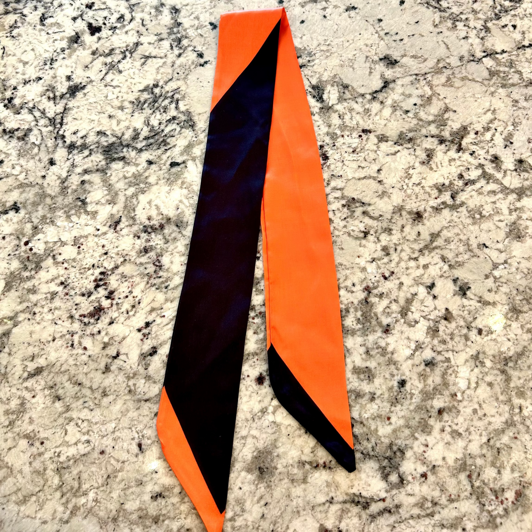 Orange and Black Neck Scarf