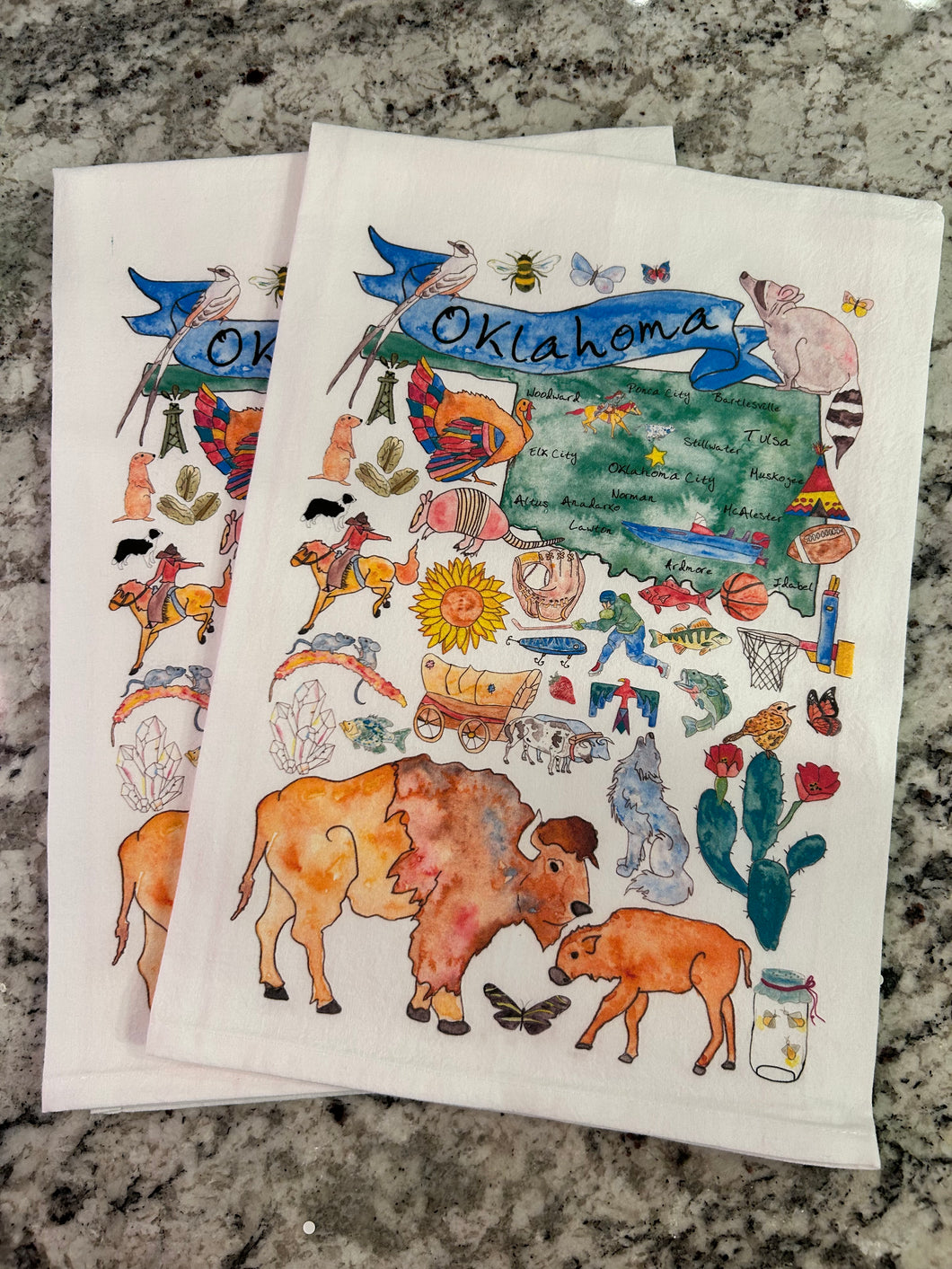 Oklahoma Tea Towel
