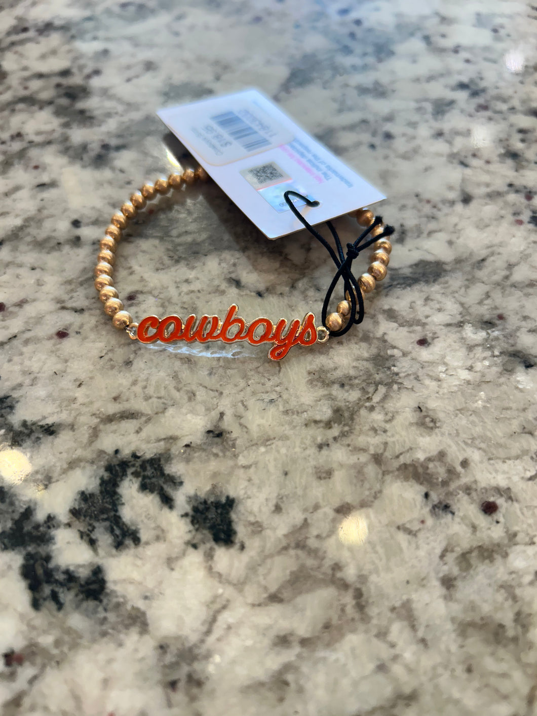 Cowboys Script Bracelet