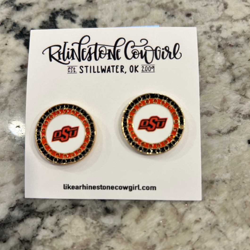 OSU Disc Stud Earring