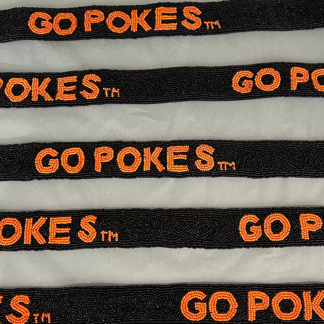 Go Pokes Beaded Purse Strap