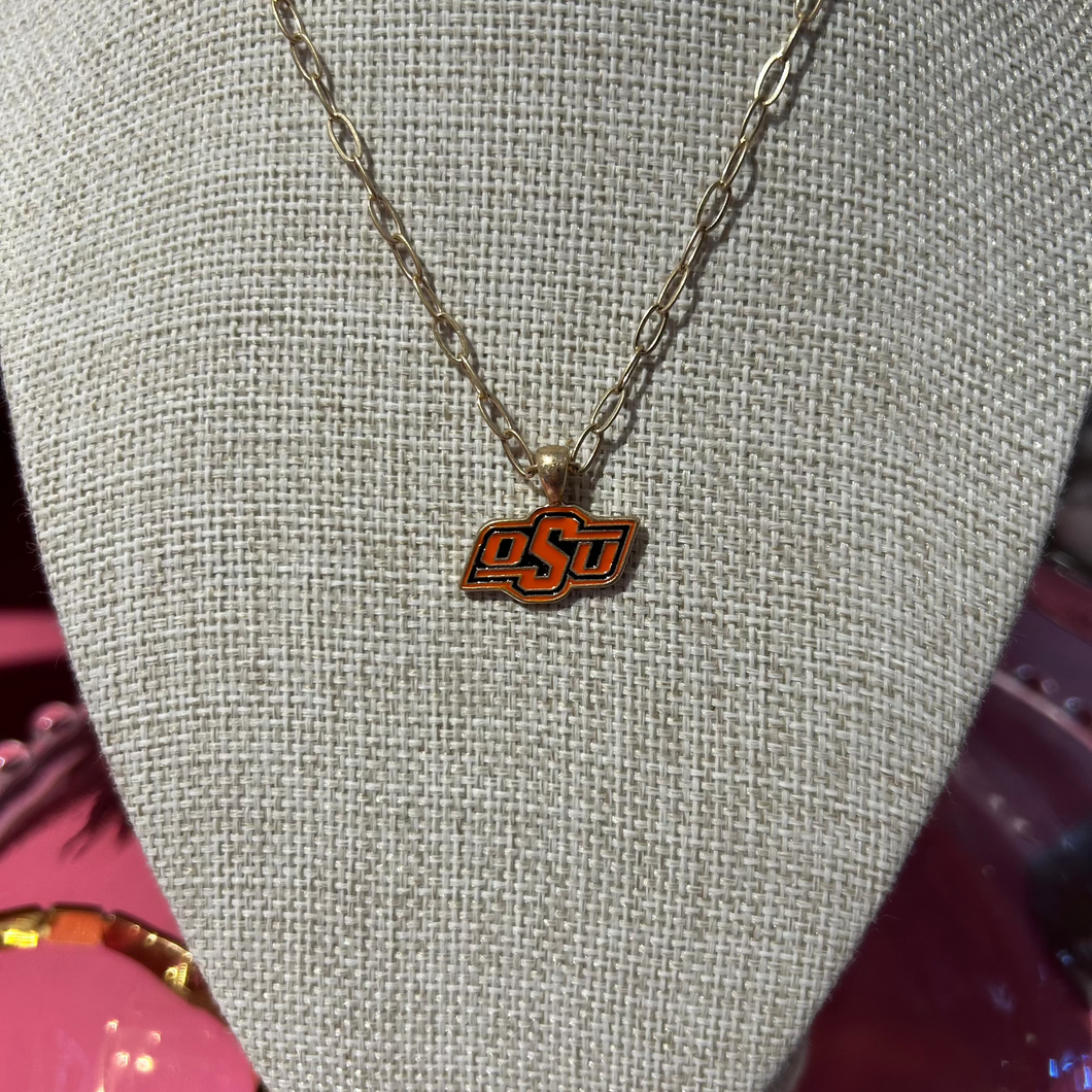 OSU Enamel Pendant Necklace