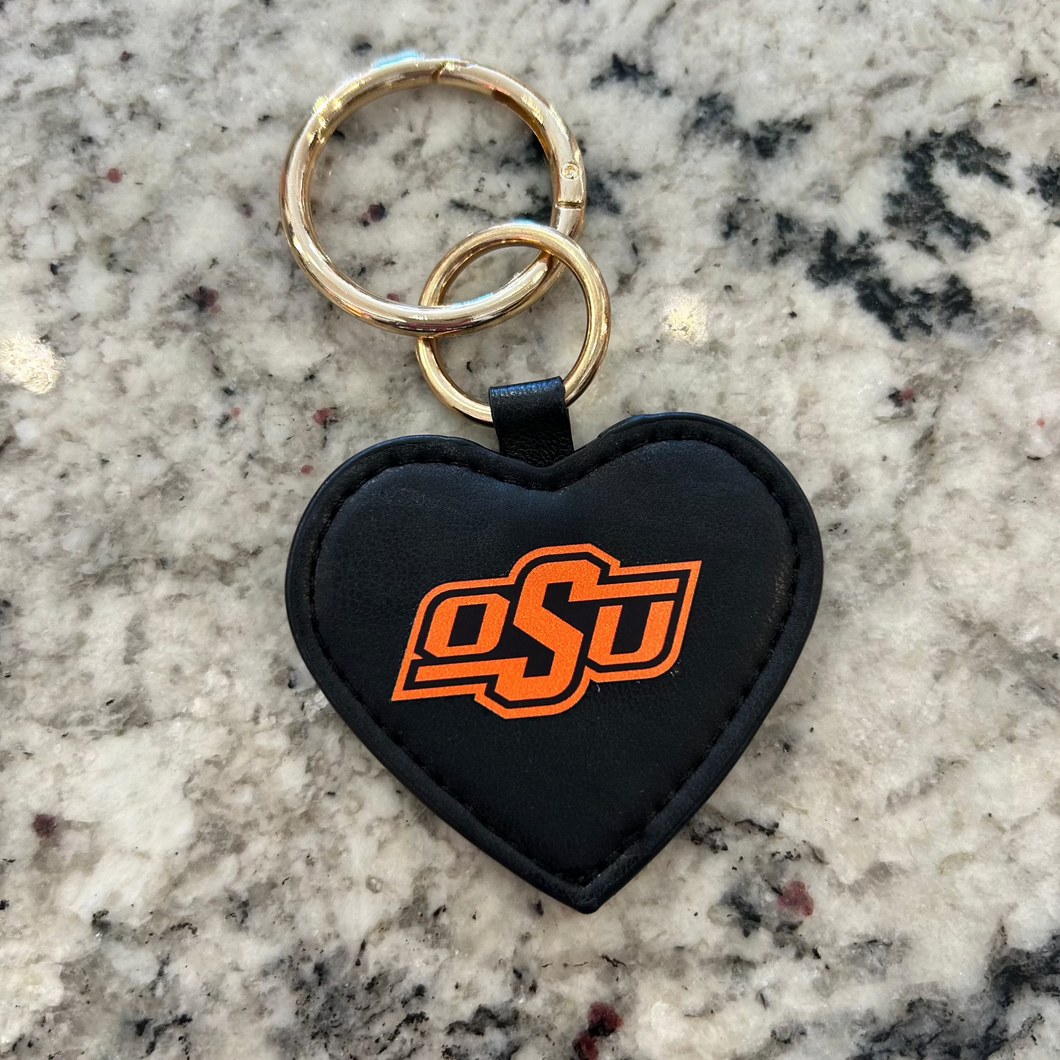 OSU Heart Purse Charm/Key Ring