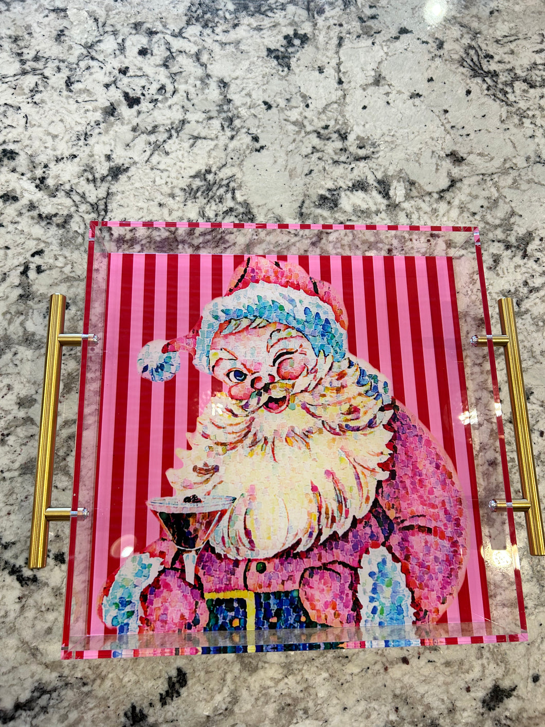 Tipsy Santa Tray