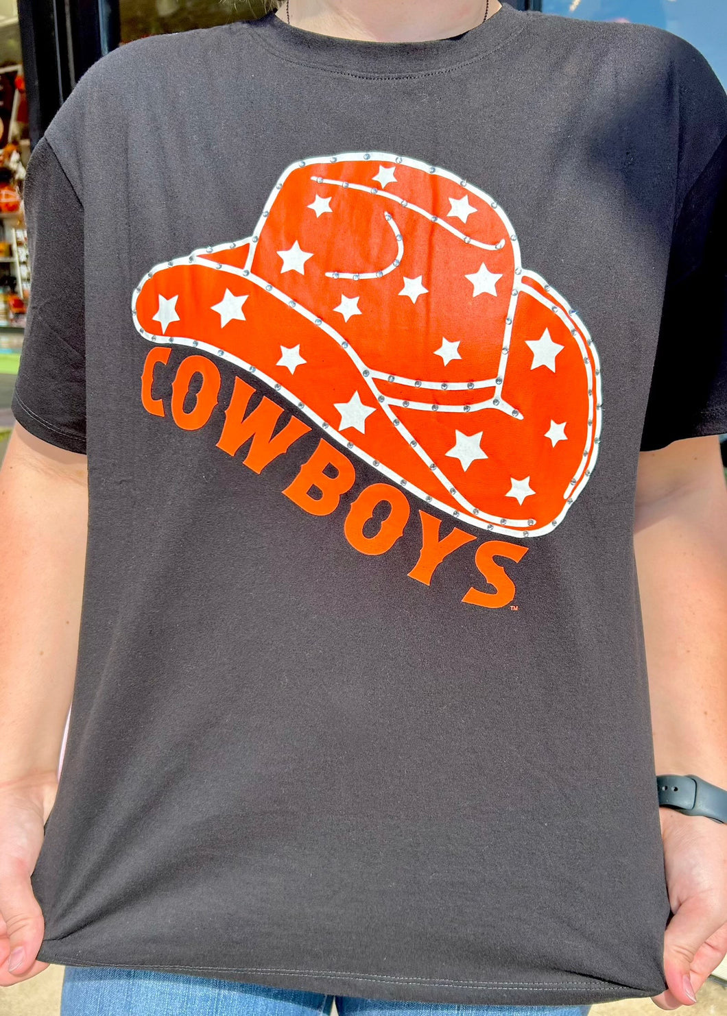Rhinestone Star Cowboys T-shirt