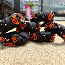 Load image into Gallery viewer, Orange and Black Football Headband
